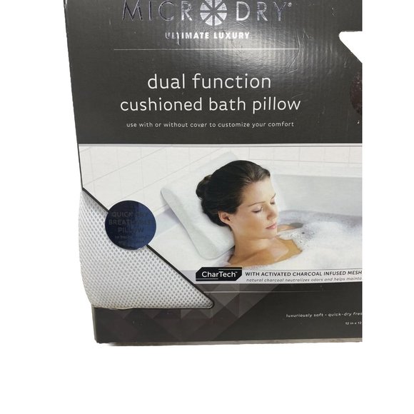 Brand New BED BATH & BEYOND Spa Bath Neck Pillow Cushion Head Rest - Picture 3 of 7